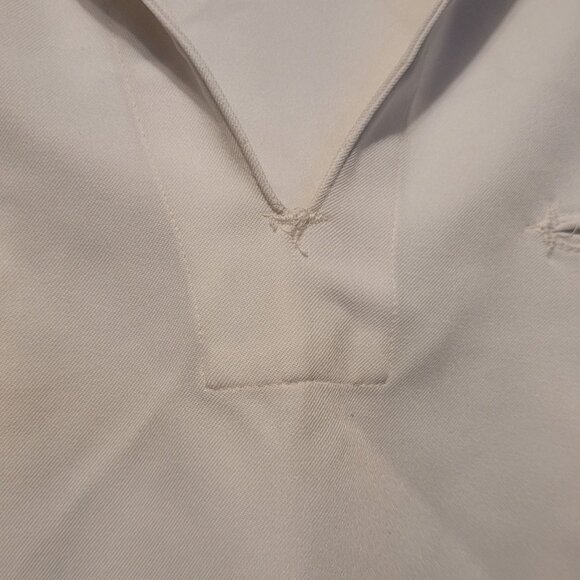 Vintage US Navy Enlisted Dress Jumper Cracker Jack White 42R Patches NMCB 5 - Picture 7 of 11